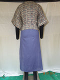 Grey\Blue Poncho Cum Long Kurti