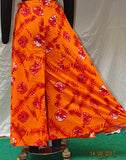 Orange Tye Dye Printed Palazzo