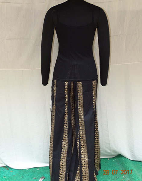 Black Golden Printed Palazzo