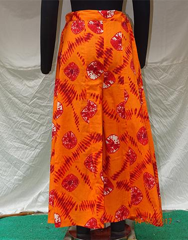 Orange Tye Dye Printed Palazzo